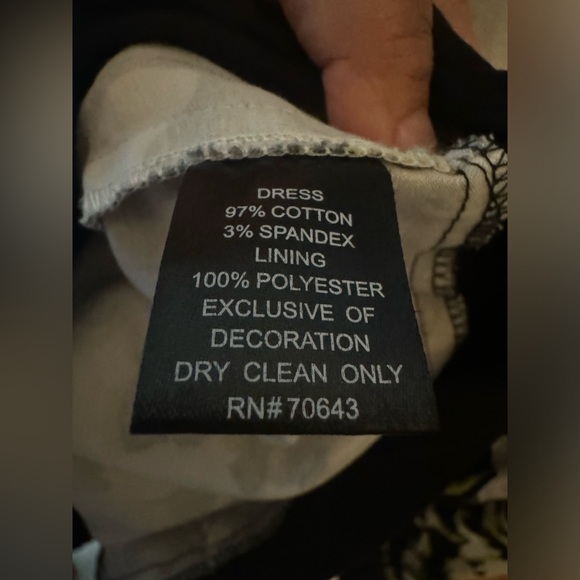 Jessica Howard 14W Dress Lime Green Black White Summer Spring Vacation - Picture 7 of 13